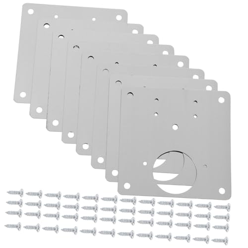 Garneck 8 Stück Teiliges aus Hardware für Reparatur von Schrankbeschlägen Reparaturplatte für Küchenschränke Badezimmer Schränke und Holzmöbel von Garneck