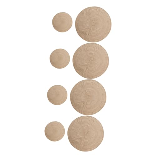 Garneck 8pcs Multifunktionales Tabellengeschirr Scapemat Anti-Skid Bowl Mat Nordic Style Cup-Kissen von Garneck