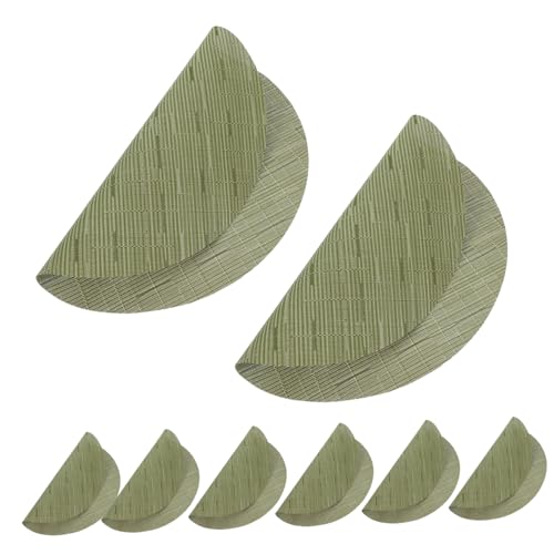 Garneck 8stücke Isolierte Teeuntersetzer Runde Tischsets Geflochtene Tischsets Tisch-platzsets Aus PVC-Material Isolierunterlage Für Tassen Besteckmatte rutschfeste Platzsets Für Küche von Garneck