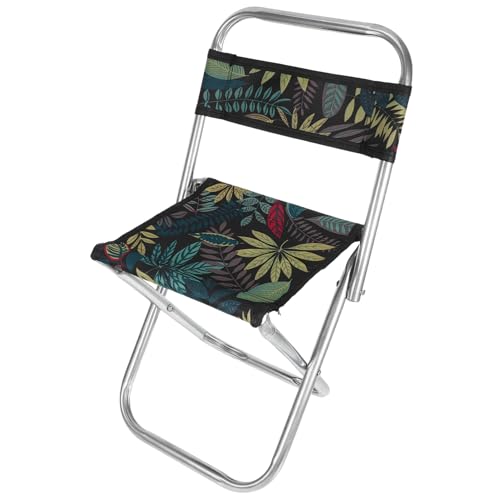 Garneck 90Kg Faltbarer Grillstuhl für Outdoor Aktivitäten Tragbarer Campingstuhl mit Rückenlehne Unterstützt zu Leichtes Design Oxford für Grillen von Garneck