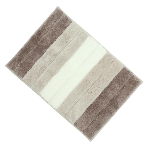 Garneck Absorbierender Badezimmerteppich rutschfeste Badematte mit Flockoberfläche Waschbarer Badvorleger in Braun Saugfähige Duschmatte für Zuhause und Wc Bereich Garneck Absorbierender Badezimmerteppich rutschfeste Badematte mit Flockoberfläche Waschbarer Badvorleger in Braun Saugfähige Duschmatte für Zuhause und Wc Bereich von Garneck