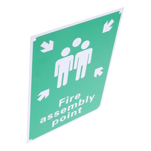 Garneck Aluminium Feuerwehr Sammelpunkt Schild Reflektierend Wetterfest mit Symbol und Text für Außenbereich Park Garten Notfallschild Einfach Montierbar Robust Langlebig Garneck Aluminium Feuerwehr Sammelpunkt Schild Reflektierend Wetterfest mit Symbol und Text für Außenbereich Park Garten Notfallschild Einfach Montierbar Robust Langlebig von Garneck