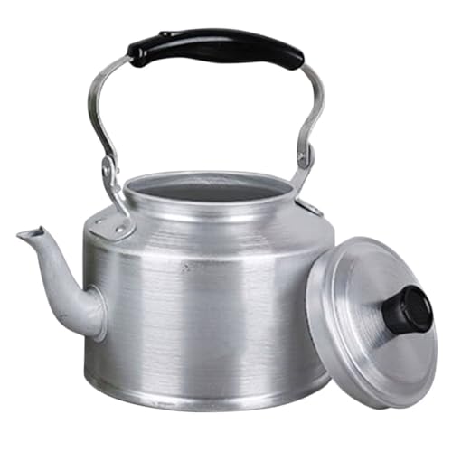 Garneck Aluminium Teekessel mit Griff Sicherer Langlebiger Haushaltsteekessel Retro Design Leicht zu Reinigen für Zuhause Büro und Camping Garneck Aluminium Teekessel mit Griff Sicherer Langlebiger Haushaltsteekessel Retro Design Leicht zu Reinigen für Zuhause Büro und Camping von Garneck