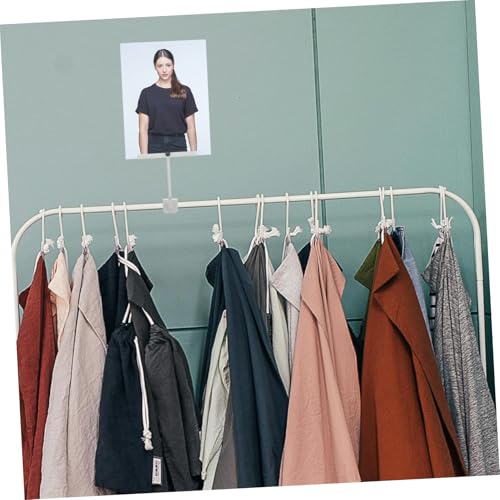 Garneck Aluminiumlegierung Preisschildhalter Drehbar mit Klemme für Kleidungsgeschäfte Regal Rohrbefestigung Stabil Sichtbare Preisschildanzeige Robuste Metall-aufsteller Garneck Aluminiumlegierung Preisschildhalter Drehbar mit Klemme für Kleidungsgeschäfte Regal Rohrbefestigung Stabil Sichtbare Preisschildanzeige Robuste Metall-aufsteller von Garneck