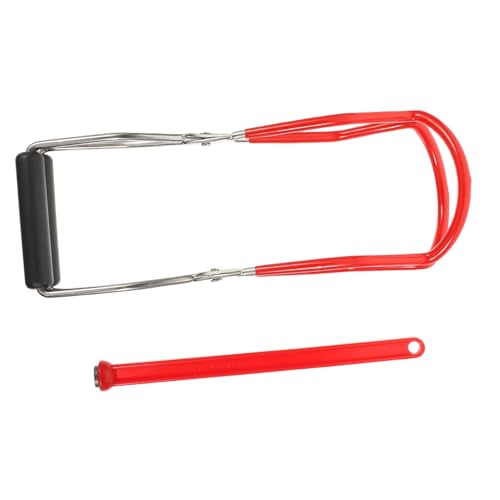 Garneck Anti verbrennungs Glasheber mit Rutschfestem Griff Edelstahl und Magnetisch Professionelle Einkochzange für Haushalt Küche Picknick und Einmachgläser von Garneck