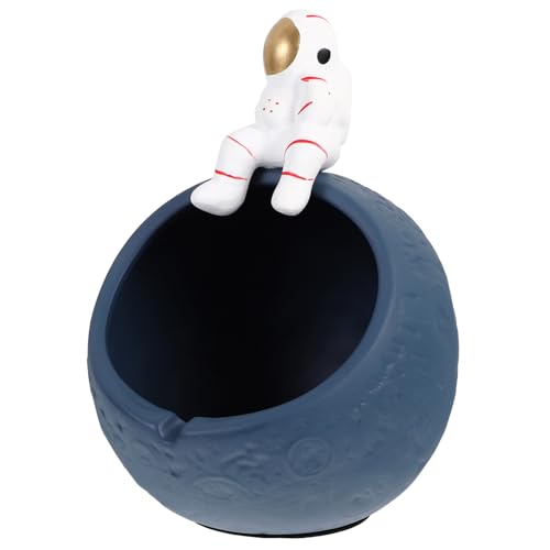 Garneck Astronauten-ornamente Raumfahrer Schmuck Astronauten-skulptur Spaceman Figurine Desktop-speicher Astronaut Lagerung Box Astronauten-schüssel Porzellan Mann Schlüssel Keramik von Garneck