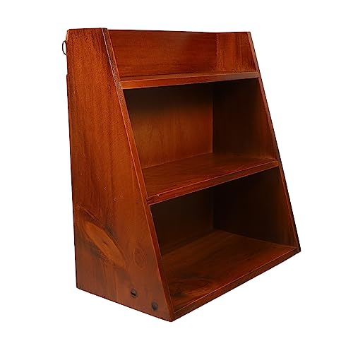 Garneck Lagerregal Regale für das Büro Holz bücherregal Regal bücherregal Tisch-Bücherregal Bücherregale fürs Büro Aufbewahrungsorganisator klassenzimmer dekor im bauernhaus klein Tablett von Garneck