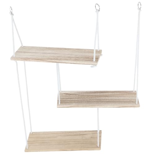Garneck Boho Makramee Wandregal Rustikales Holz Hängeregal mit Seil Wohnzimmer Schlafzimmer Küche Bad Wandaufbewahrung und Dekoration Garneck Boho Makramee Wandregal Rustikales Holz Hängeregal mit Seil Wohnzimmer Schlafzimmer Küche Bad Wandaufbewahrung und Dekoration von Garneck