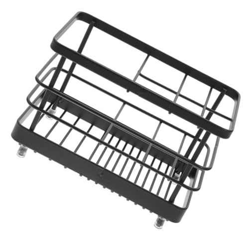 Garneck Carbon Steel Zahnbürstenhalter Badezimmer Organizer Hohl Ablage Multifunktional für Zahnbürste Zahnpasta Rasierer Robust und Rostfrei Schwarz Garneck Carbon Steel Zahnbürstenhalter Badezimmer Organizer Hohl Ablage Multifunktional für Zahnbürste Zahnpasta Rasierer Robust und Rostfrei Schwarz von Garneck