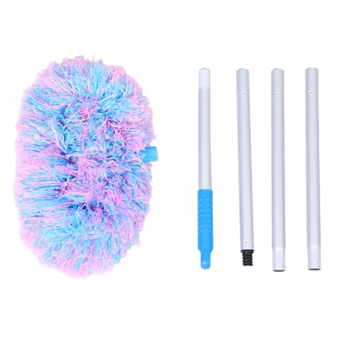 Garneck Ceiling Fan Cleaner mit Verstellbarem Teleskopstiel Weicher Staubwedel für Deckenventilatoren Sanfte Reinigung ohne Kratzer Runder Bürstenkopf für Staub und Spinnweben Einsetzbar von Garneck