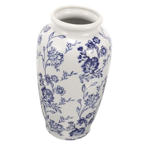 Garneck Chinesische Blaue und Weiße Porzellanvase Mittelgroß Keramische Blumenvase mit Traditionellem Qinghua Muster Dekorativ für Wohnzimmer Tisch Trockenblumen und Kreative Garneck Chinesische Blaue und Weiße Porzellanvase Mittelgroß Keramische Blumenvase mit Traditionellem Qinghua Muster Dekorativ für Wohnzimmer Tisch Trockenblumen und Kreative von Garneck