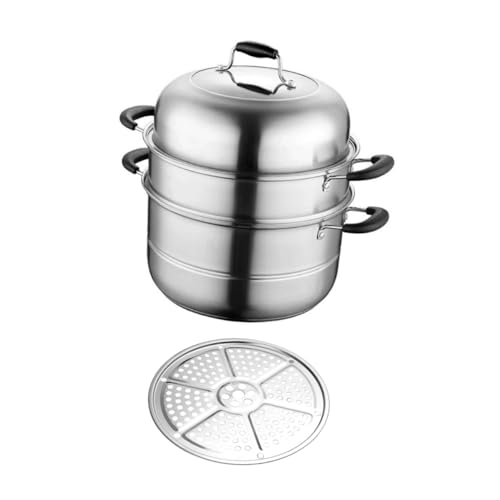 Garneck Dampfgarer Lagig Multifunktionaler Kochtopf für Suppen und Hot Pot mit Dampfscheiben Kompatibel mit Gas und Elektroherden Garneck Dampfgarer Lagig Multifunktionaler Kochtopf für Suppen und Hot Pot mit Dampfscheiben Kompatibel mit Gas und Elektroherden von Garneck