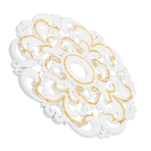 Garneck Dekorative Deckenrosette aus Robustem Kunststoff Installieren DIY Deckenverzierung für Wohnzimmer Schlafzimmer Stilvolles Medaillon für Kronleuchter und Garneck Dekorative Deckenrosette aus Robustem Kunststoff Installieren DIY Deckenverzierung für Wohnzimmer Schlafzimmer Stilvolles Medaillon für Kronleuchter und von Garneck