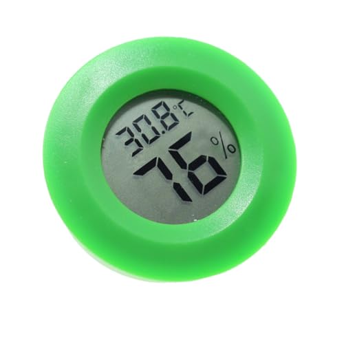 Garneck Digitales Hygrometer Rundes Temperatur Feuchtigkeitsmessgerät für Innenräume Schlafzimmer Büro Kleines Leichtes Design Einfache Wandmontage Langlebiges Material Grün Garneck Digitales Hygrometer Rundes Temperatur Feuchtigkeitsmessgerät für Innenräume Schlafzimmer Büro Kleines Leichtes Design Einfache Wandmontage Langlebiges Material Grün von Garneck