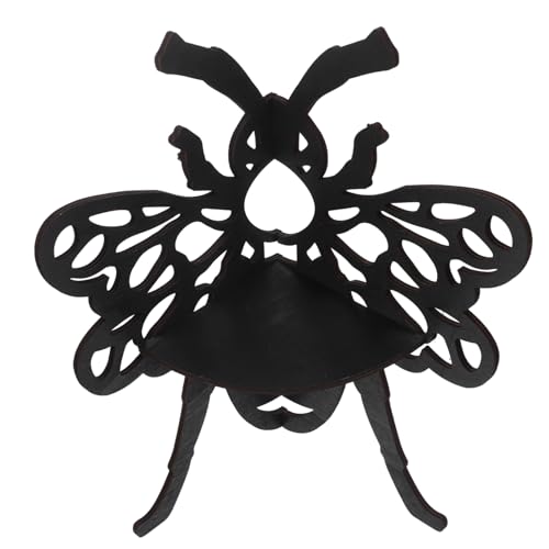 Garneck Kristallregal Aus Holz Wand-eckregal in Bienenform Schwebendes Regal Für Schlafzimmer Eckregal Mit Hohlmuster Für Wanddekoration von Garneck