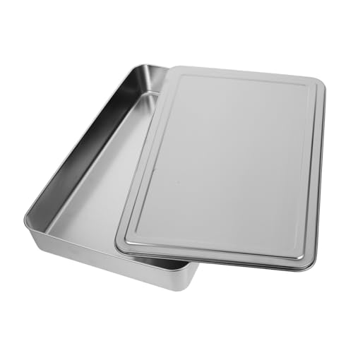 Garneck Edelstahl Backform mit Luftdichtem Deckel Rechteckige Kuchen und Auflaufform Gleichmäßige Hitzeverteilung Stapelbar Spülmaschinengeeignet Geeignet für Toasterofen zum Backen von Garneck Edelstahl Backform mit Luftdichtem Deckel Rechteckige Kuchen und Auflaufform Gleichmäßige Hitzeverteilung Stapelbar Spülmaschinengeeignet Geeignet für Toasterofen zum Backen von von Garneck