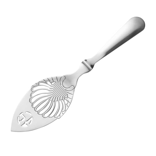 Garneck Edelstahl Bar Strainer mit Langem Griff Rostfrei Gelochte Absinthe Filterlöffel für Zuckerwürfel und Eiswürfel Professionelles Barsieb für Restaurant und Party Silbernes Garneck Edelstahl Bar Strainer mit Langem Griff Rostfrei Gelochte Absinthe Filterlöffel für Zuckerwürfel und Eiswürfel Professionelles Barsieb für Restaurant und Party Silbernes von Garneck