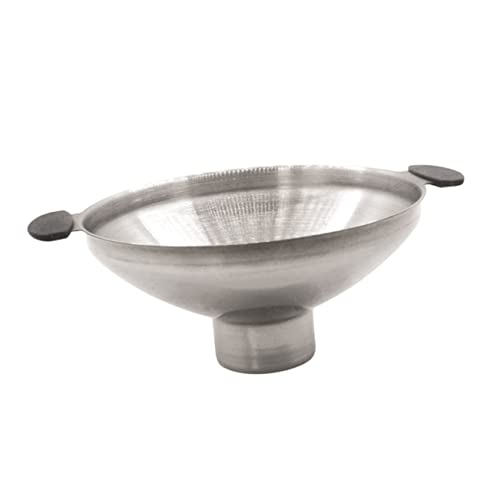 Garneck Edelstahl Doppelgriff Trichter für Einmachgläser Breiter Mund Küchen Trichter mit Ergonomischen Griffen Rostfrei Vielseitiger Flüssigkeitsausgießer für Öl Schnapsflaschen und von Garneck