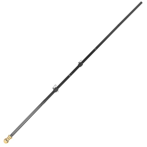 Garneck Edelstahl Fahnenmast Teleskopfahnenstange Rostfrei Drehbar Wetterfest für Außenbereich Wandmontage Geeignet mit Robustem Flaggenhalter von Garneck