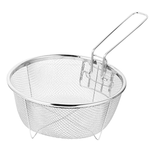 Garneck Edelstahl Frittierkorb Faltbar mit Feinem Sieb Vielseitiger Abtropf Grillkorb für Pommes Hot Pot und Deep Fryer Robustes Küchensieb mit Praktischem Design Garneck Edelstahl Frittierkorb Faltbar mit Feinem Sieb Vielseitiger Abtropf Grillkorb für Pommes Hot Pot und Deep Fryer Robustes Küchensieb mit Praktischem Design von Garneck