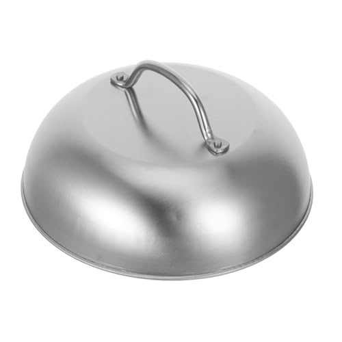 Garneck Edelstahl Grillhaube Rundes Grillabdeckhaube mit Ergonomischem Griff Schutz vor Schmutz Gleichmäßige Hitzeverteilung für Outdoor Camping und Vielseitiges Grillen von Garneck