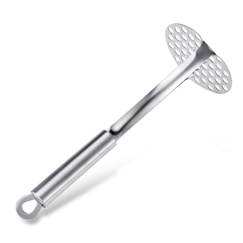 Garneck Edelstahl Kartoffelstampfer mit Hakendesign Rostfrei Leichter Griff für Einfaches Pürieren von Kartoffeln und Gemüse Spülmaschinenfest Platzsparend Lagerbar für Küche und Garneck Edelstahl Kartoffelstampfer mit Hakendesign Rostfrei Leichter Griff für Einfaches Pürieren von Kartoffeln und Gemüse Spülmaschinenfest Platzsparend Lagerbar für Küche und von Garneck