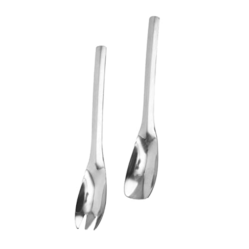 Garneck Edelstahl Salatbesteck Teiliges Langer Griff Spork und Serviergabel Langlebig Leicht zu Reinigen Vielseitig für Salat Obst Party Restaurantgebrauch Kompakt und Platzsparend Garneck Edelstahl Salatbesteck Teiliges Langer Griff Spork und Serviergabel Langlebig Leicht zu Reinigen Vielseitig für Salat Obst Party Restaurantgebrauch Kompakt und Platzsparend von Garneck