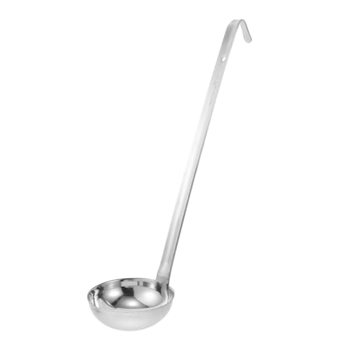 Garneck Edelstahl Schöpflöffel mit Langem Haken Hitzebeständig Sandgestrahlter Griff Tiefe Schöpfkelle für Effizientes Servieren Profi küchenutensil Platzsparend Aufhängbar Garneck Edelstahl Schöpflöffel mit Langem Haken Hitzebeständig Sandgestrahlter Griff Tiefe Schöpfkelle für Effizientes Servieren Profi küchenutensil Platzsparend Aufhängbar von Garneck