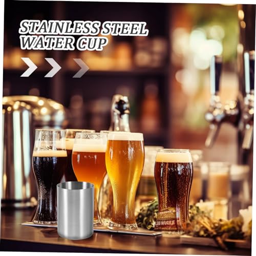 Garneck Edelstahl Trinkbecher Silber Langlebiger Zahnputz Wasserbecher Vielseitig für Getränke Party Reisen Spülmaschinenfest Modernes Design für Zuhause und Unterwegs Garneck Edelstahl Trinkbecher Silber Langlebiger Zahnputz Wasserbecher Vielseitig für Getränke Party Reisen Spülmaschinenfest Modernes Design für Zuhause und Unterwegs von Garneck