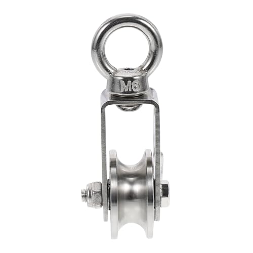 Garneck Edelstahl Umlenkrolle mit U nut Schwenkbarer Einzelrad pulley für Zugseile Korrosionsbeständig Leichtgängig für Werkstatt Garage und Industrieeinsatz Garneck Edelstahl Umlenkrolle mit U nut Schwenkbarer Einzelrad pulley für Zugseile Korrosionsbeständig Leichtgängig für Werkstatt Garage und Industrieeinsatz von Garneck
