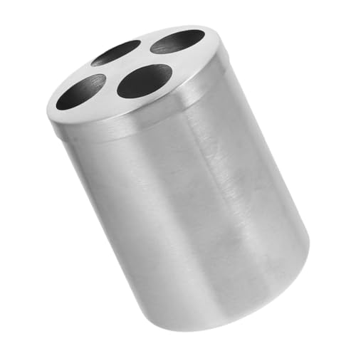 Garneck Edelstahl Zahnbürstenhalter Einfacher Zahnpasta Aufbewahrungsbehälter Platzsparend Leicht Tragbar für Badezimmer Organisiert ohne Wandmontage Garneck Edelstahl Zahnbürstenhalter Einfacher Zahnpasta Aufbewahrungsbehälter Platzsparend Leicht Tragbar für Badezimmer Organisiert ohne Wandmontage von Garneck