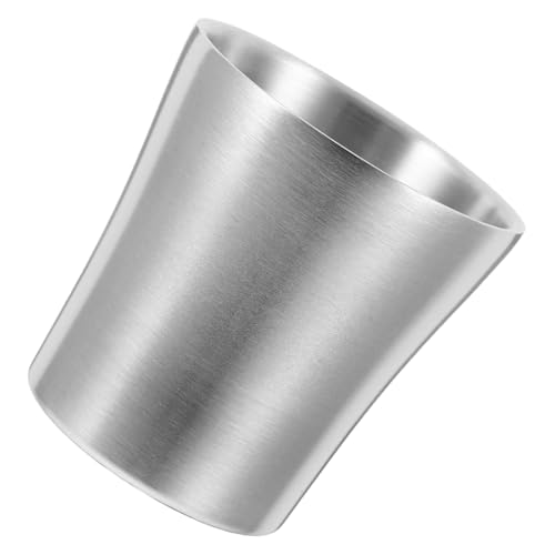 Garneck Edelstahlbecher Einlagig Tailliert Ergonomisch Robust Vielseitig als Mundspülbecher Zahnbürstenhalter Badezimmerzubehör Stilvoll für Reise Camping Alltag Garneck Edelstahlbecher Einlagig Tailliert Ergonomisch Robust Vielseitig als Mundspülbecher Zahnbürstenhalter Badezimmerzubehör Stilvoll für Reise Camping Alltag von Garneck