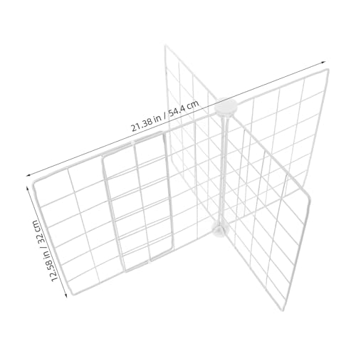 Garneck Einstellbare Kühlschrank Trenngitter aus Universeller Draht-separator für Gefrierschrank und Kühlschrank Belüftete Aufbewahrungslösung zur Optimalen Raumaufteilung und von Garneck