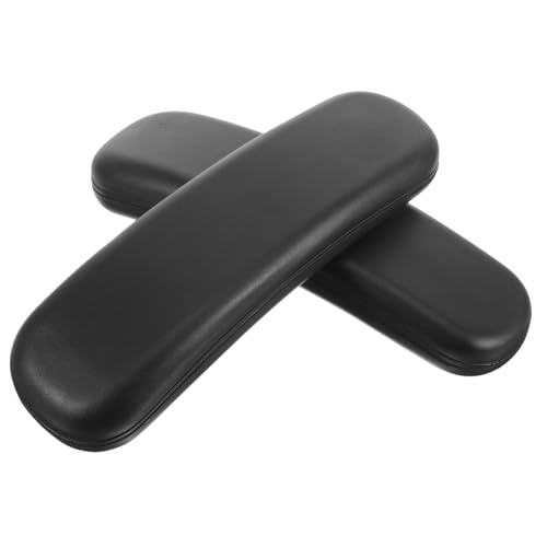 Garneck Ergonomische Bürostuhl Armlehnenpolster aus PU Kunststoff Verstellbar Druckentlastend Robust und Pflegeleicht Passend für Drehstuhl Büro und von Garneck