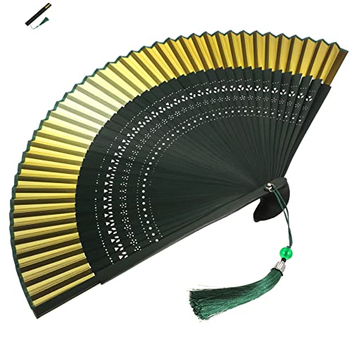 Garneck Hochzeitsgeschenk Falt Mit Quaste Retro-stil-fan Fan Im Chinesischen Stil Chinesischer falt Spanischer Handventilator Fangeschenk Für Frauen Tanzfan Bambus Fräulein Spanien Falten von Garneck