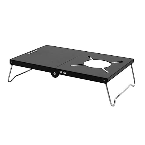 Garneck Faltbarer BBQ Tisch für Camping und Outdoor Aktivitäten Tragbarer Grilltisch für Zuhause Schwarz Multifunktionale Nutzung für Küche und von Garneck