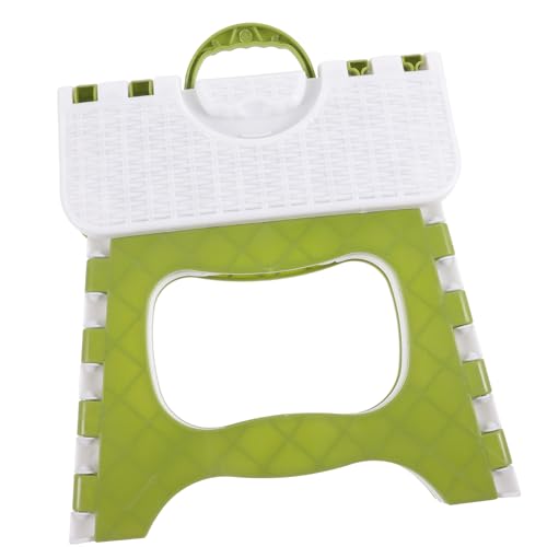 Garneck Faltbarer Material Tragbarer und Einfacher Klappstuhl Grün Kleine für Wohnzimmer Badezimmer und Kinderzimmer Platzsparendes Design von Garneck