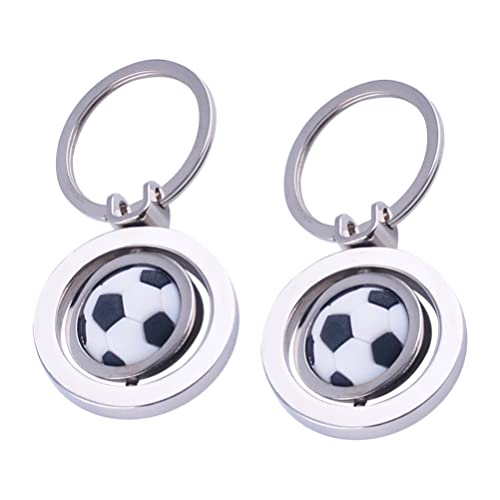 Garneck Fussball Geschenke Fussball Geschenke 2 Stücke Zinklegierungskugeln Design Schlüsselringe Simulation Rotary Sports B? Schlüsselketten Fußball Geschenke Fußball Geschenke von Garneck