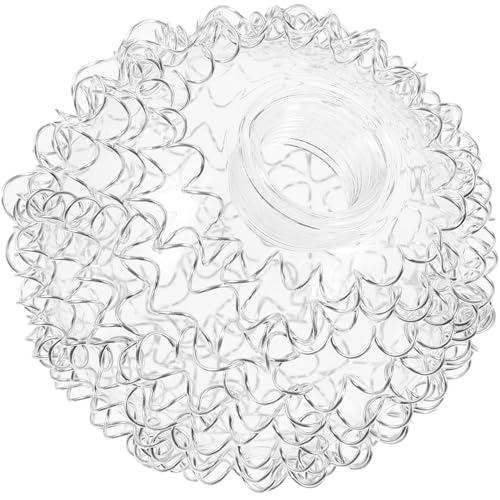 Garneck G9-Kugelglas-Lampenschirm Mit Draht Umwickelt Durchsichtiger Kuppel-Lampenschirm Mit Gewinde Glühbirne Ästhetischer Schutzschirm Ersatz Für Deckenpendelbeleuchtung Kronleuchter von Garneck