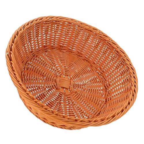 Garneck Geflochtener Aufbewahrungskorb aus Kunststoff im Rattan Look Multifunktionaler Obstkorb Leichter Brotkorb und Snackhalter für Küche Wohnzimmer und Picknick Wiederverwendbar Garneck Geflochtener Aufbewahrungskorb aus Kunststoff im Rattan Look Multifunktionaler Obstkorb Leichter Brotkorb und Snackhalter für Küche Wohnzimmer und Picknick Wiederverwendbar von Garneck