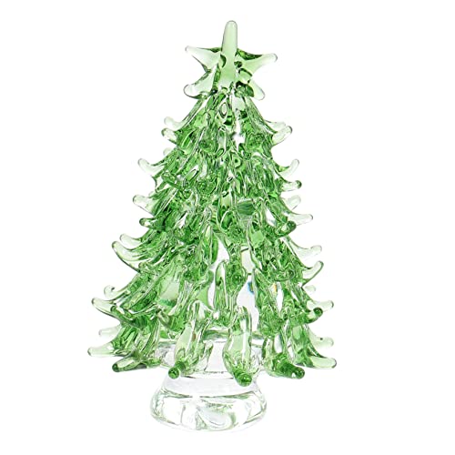 Garneck Glas Kristall Weihnachtsbaum para Mesa De Geblasener Baum Mini Weihnachtsbaum Weihnachtsbaum Weihnachtslandschaft Baum Kristall Ornament Weihnachtszubehör Party Baum von Garneck