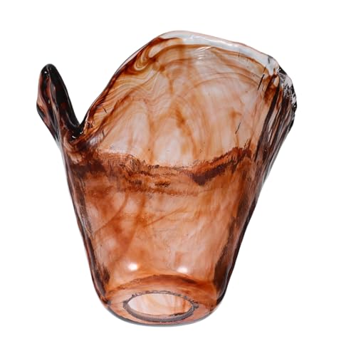 Garneck Glas Lampenschirm mit Lochdurchmesser Vintage Retro Hängelampe Kleiner Bernsteinfarbener Glasschirm für Amerikanische Stil Bars Flureingänge Schlafzimmer und Eingangsbereiche von Garneck