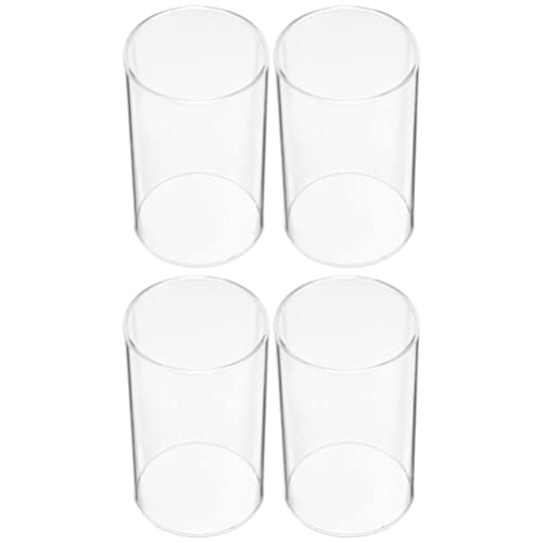 Garneck Glaszylinder ohne Boden 7cm Durchmesser Windlichtglas Drinnen Draußen Transparente Kerzenhalter 4 Stücke 10x7x7cm Glas Windlicht Ersatzzylinder Party Zuhause Bankett Im Freien von Garneck