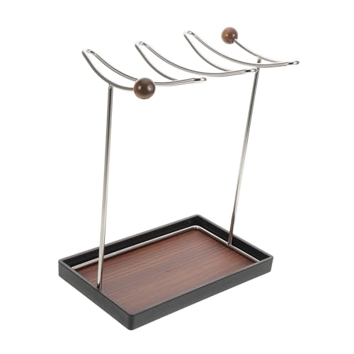 Garneck Hängender Organizer mit Holzsockel für Stilvolle Stielglas Präsentation Eleganter Glashalter für Wohnzimmer und Weinregal Garneck Hängender Organizer mit Holzsockel für Stilvolle Stielglas Präsentation Eleganter Glashalter für Wohnzimmer und Weinregal von Garneck