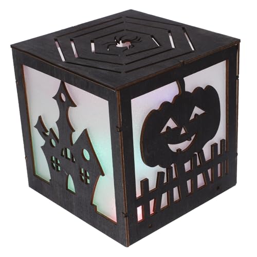 Garneck Halloween Deko Tischlampe Batterie Betrieben DIY Holz Kürbis haus Motiv Bunte Halloween Party Lichter für Zimmer Festliche Stimmung ohne Batterie Garneck Halloween Deko Tischlampe Batterie Betrieben DIY Holz Kürbis haus Motiv Bunte Halloween Party Lichter für Zimmer Festliche Stimmung ohne Batterie von Garneck
