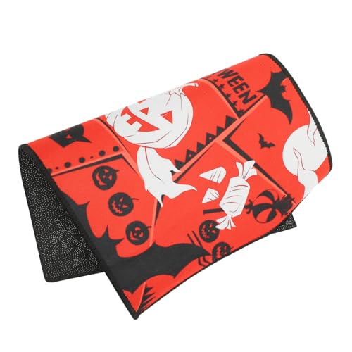 Garneck Halloween Fußmatte rutschfeste Matte mit Einzigartigem Kürbisdesign für Drinnen und Draußen für Eingangsbereich Halloween Deko von Garneck