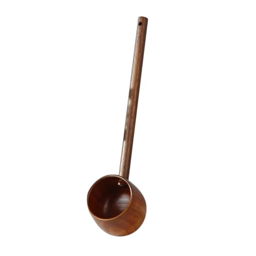 Garneck Handgefertigte Holz Wasserschöpfkelle mit Langem Griff Langlebig und Praktisch für Teezeremonie Gartenbewässerung und Haushalt Glatte Oberfläche Einfach zu Reinigen von Garneck