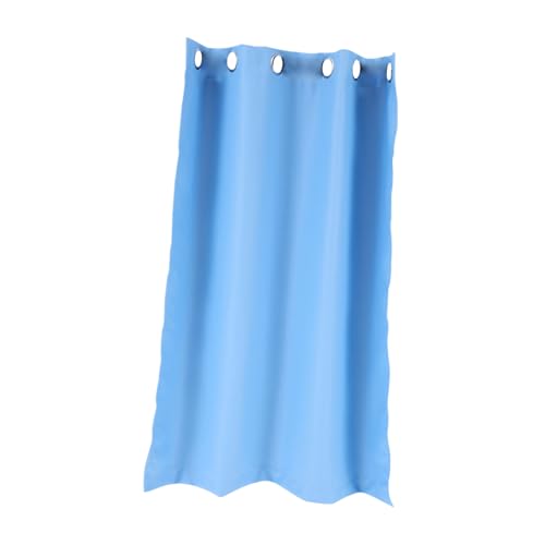 Garneck Hochpräziser Verdunkelungsvorhang aus Polyester Blickdicht und Leicht zu Reinigen Wohnzimmer und Schlafzimmergeeignet Design in Himmelblau Wohnraumfreundlicher Sichtschutz von Garneck