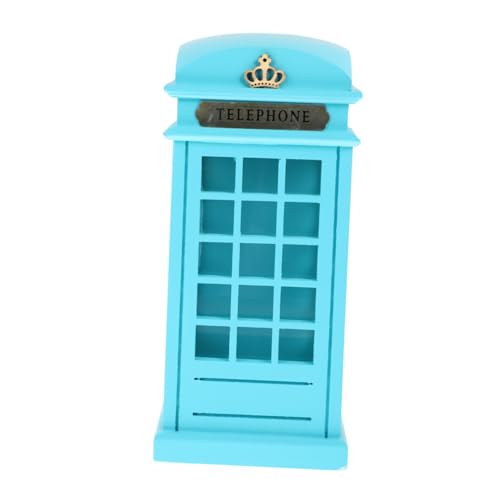 Garneck Holz Spardose Telefonhäuschen Retro Design Geschenk Sparbüchse Stabile Aufbewahrung für Zuhause und Büro in Blau Garneck Holz Spardose Telefonhäuschen Retro Design Geschenk Sparbüchse Stabile Aufbewahrung für Zuhause und Büro in Blau von Garneck