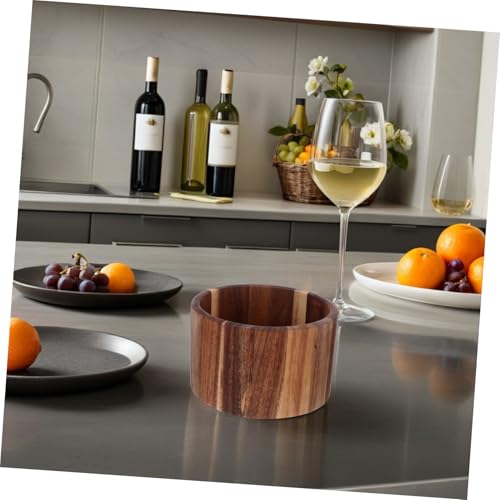 Garneck Holz Utensilienhalter Küchenständer Holz für Besteck Kochutensilien Snacks Makeup Organizer Rustikaler Küchenzubehörhalter für Arbeitsplatte mit Bauernhaus von Garneck